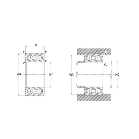 Двухрядные-радиально-упорные-шариковые-подшипники-габариты-3305-Redbo