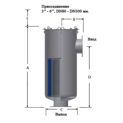 Вакуумный фильтр CSL-245P-DN125_3